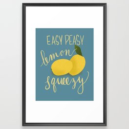 Easy Peasy Framed Art Print