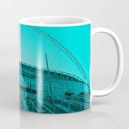 Wembley Stadium in Wembley London in blue Mug