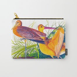Marbled Godwit John James Audubon Scientific Illustration Birds Of America Drawings Carry-All Pouch