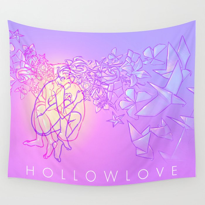 Hollowlove Origami Heart Wall Tapestry