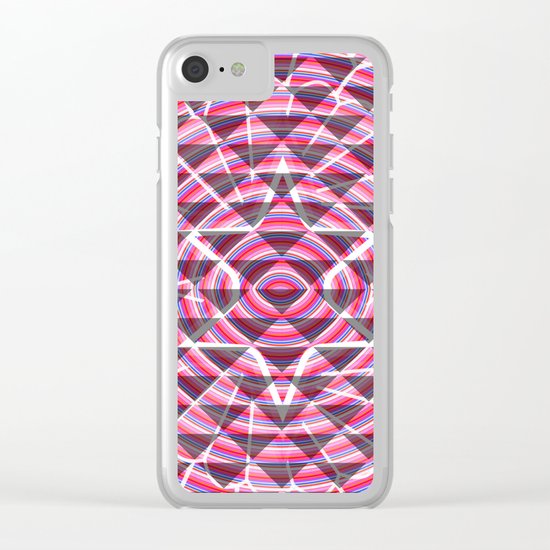 Pink lights and shadows Clear iPhone Case