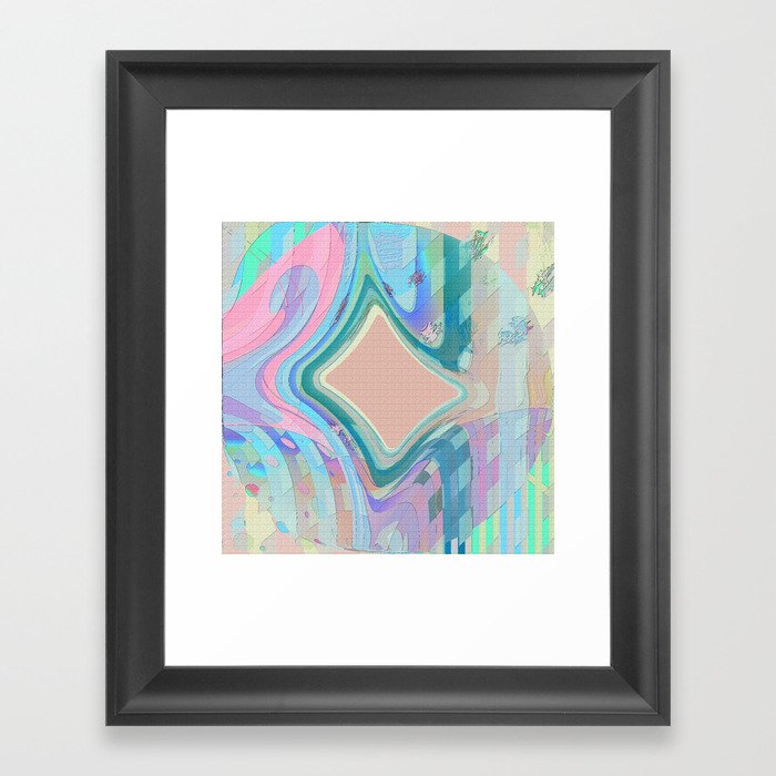 abstract pastel no. 14 Framed Art Print