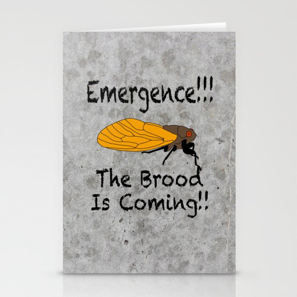 Cicada Emergence Stationery Cards