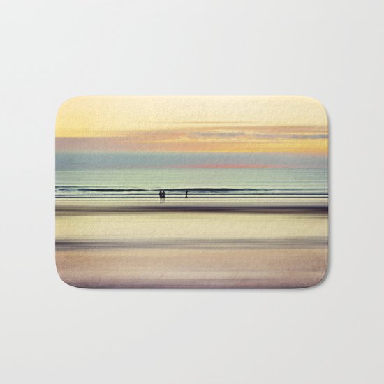 an evening at the beach Bath Mat
