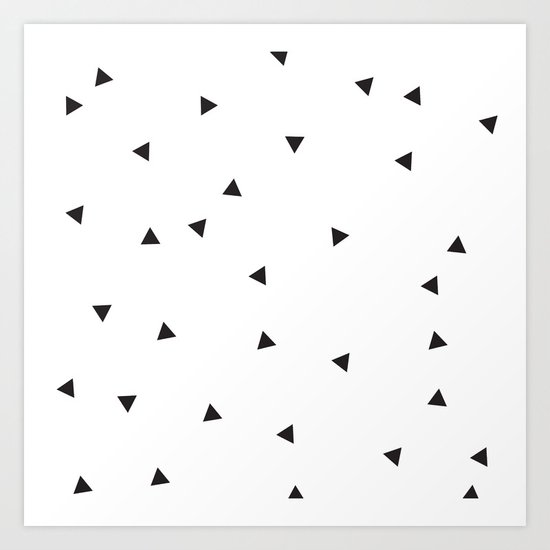 Mini triangles Art Print