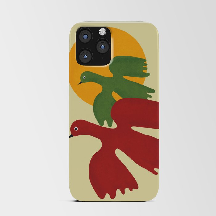 Abstract morning pair flight 2 iPhone Card Case