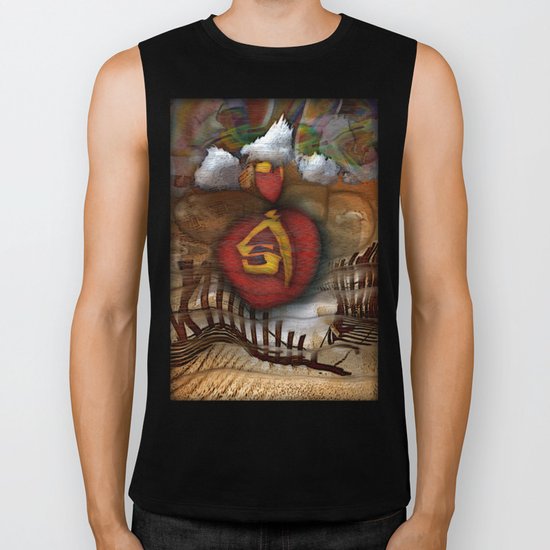 Clouds Biker Tank