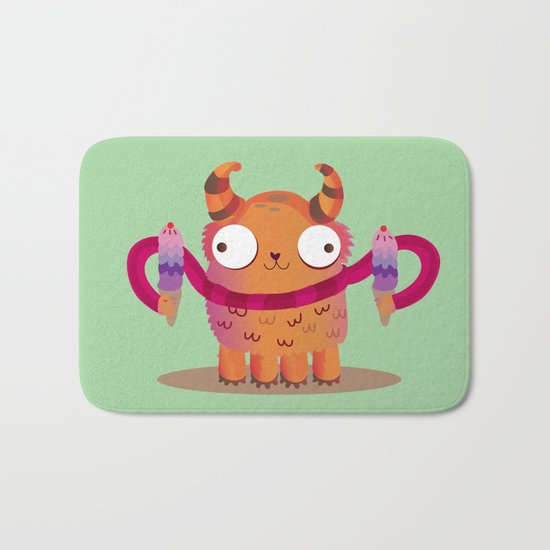Icecream monster Bath Mat