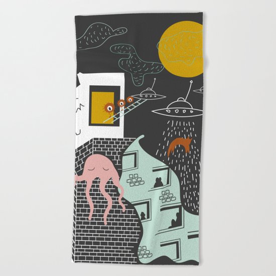 Facts urban art Beach Towel