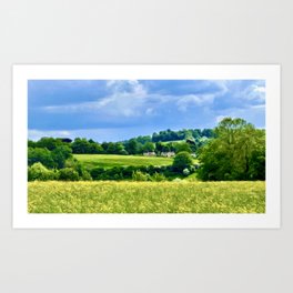 Rolling Hills in the Countryside Art Print