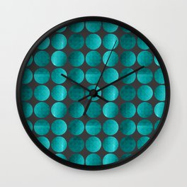 Emerald circles Wall Clock