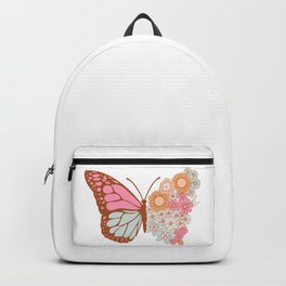 Vintage Floral Butterfly Backpack