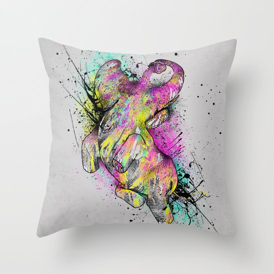 ELE'Paint Throw Pillow