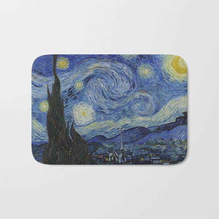 Starry Night, Van Gogh Bath Mat