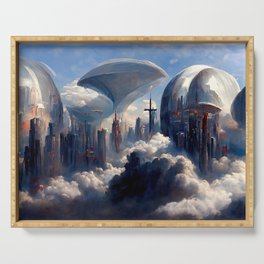 Heavenly City Serving Tray