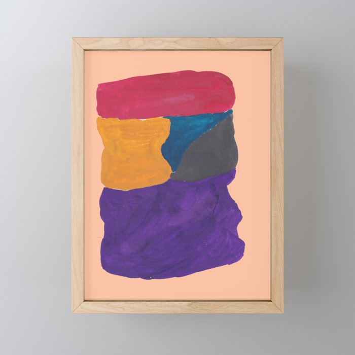 30 | 190330 Abstract Shapes Painting Framed Mini Art Print