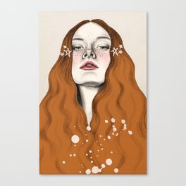 Red mermaid Canvas Print
