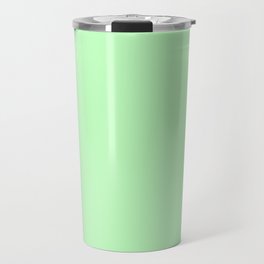 PALE GREEN pastel solid color Travel Mug