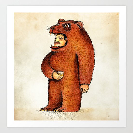 Oso pico tibio Art Print