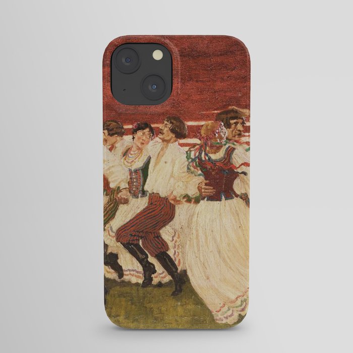 Dance to the violin vintage painting iPhone Case
