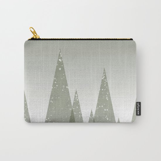 Green Abstract Forest Carry-All Pouch