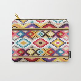 Multicolor geometric aztec pattern colorful decoration mexican clothes ethnic boho chic Carry-All Pouch