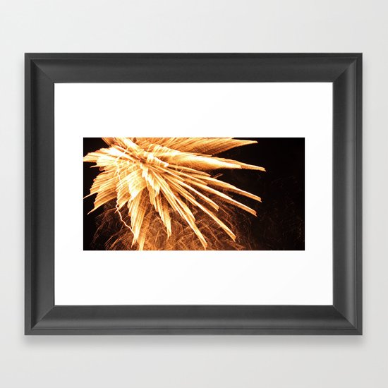 Fire burst Framed Art Print