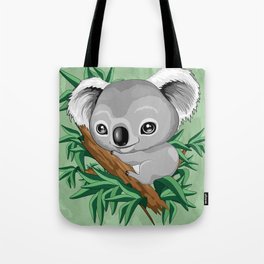 Koala Baby on the Eucalypt Branch Tote Bag