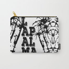 LA Palma Carry-All Pouch | Nature, Vector, Black and White, Graphic Design 