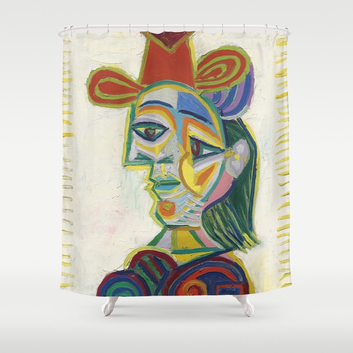 Pablo Picasso Buste de Femme Portrait of a Woman Shower Curtain