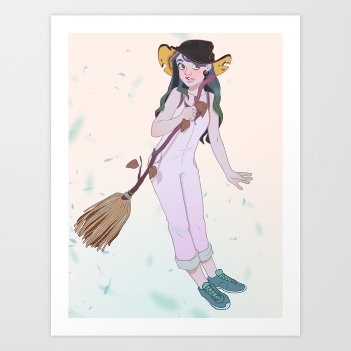 Frosty Witch Art Print