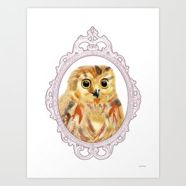 A Portrait of an Owl Art Print