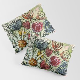 Freestyle flower  - modern painting Pillow Sham