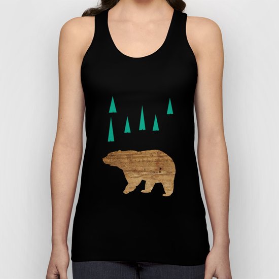 Bear in the woods Unisex Tank Top