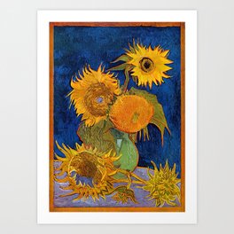 Vincent van Gogh - Vase with Five Sunflowers Art Print