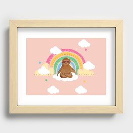 Sloth down Recessed Framed Print