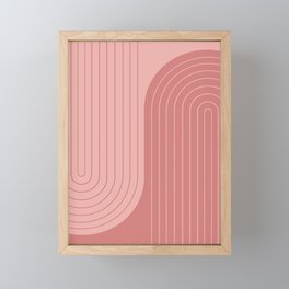 Two Tone Line Curvature L Framed Mini Art Print