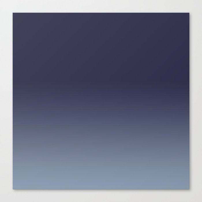 Background Color Monochrome Navy Blue Canvas Print By Inklola