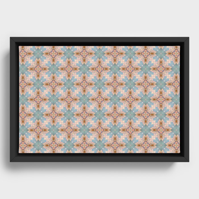 Wall Paper Pattern Framed Canvas