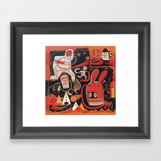 La course à l'Edelweiss Framed Art Print
