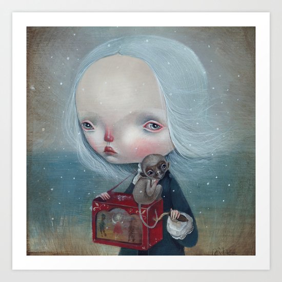 The sea is calm Art Print