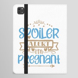 Spoiler Alert I'm Pregnant iPad Folio Case