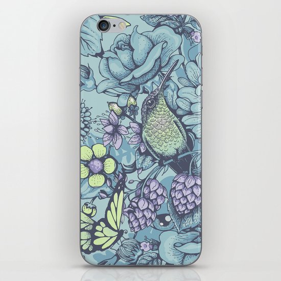 Beauty (eye of the beholder) - aqua version iPhone & iPod Skin
