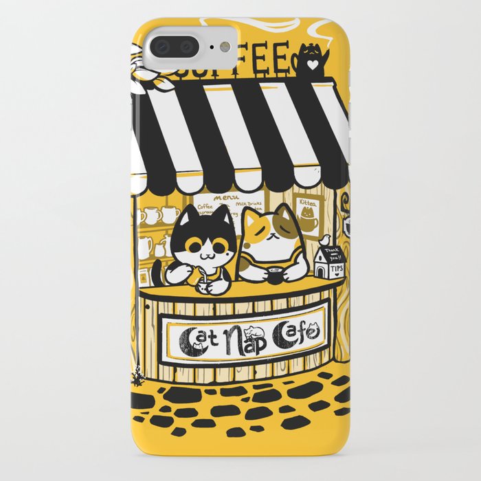 cat nap cafe iphone case