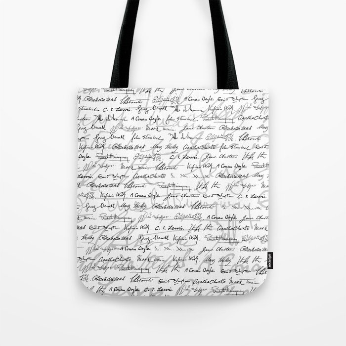 Literary Giants Pattern II Tote Bag by GrandeDuc | Society6