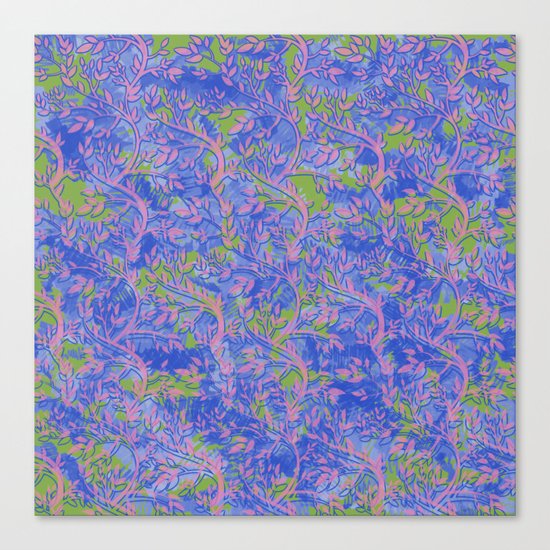 Shoots, Stems and Leaves abstract Canvas Print