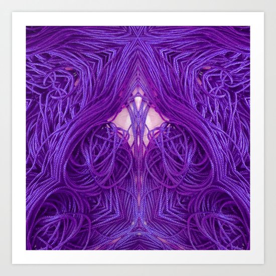 Purple Coils Art Print
