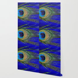 Blue Feathers Wallpaper Society6