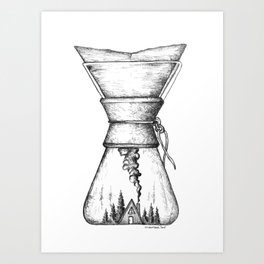 Chemex Coffee Art Print
