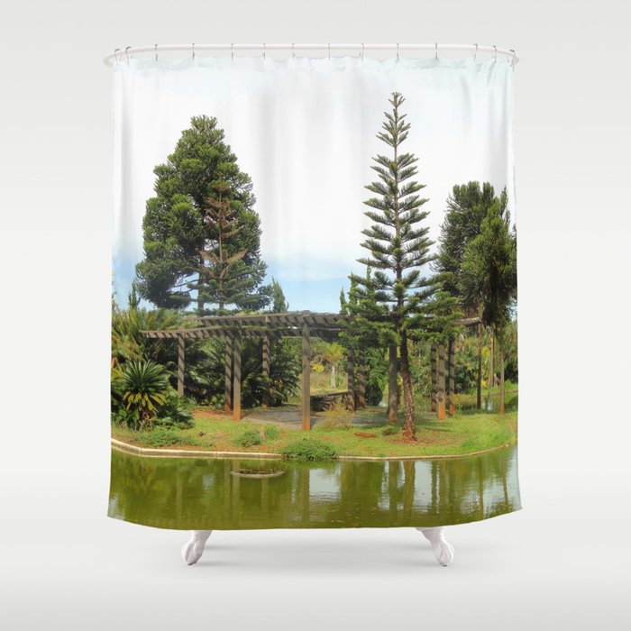 Brazil Photography - Botanical Garden In Brasilia Shower Curtain